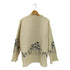 ザラ ZARA EMBROIDERED KNIT SWEATER 刺繍モチーフ ニットセーター レディース import:M
